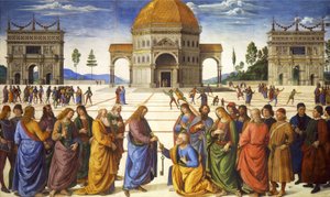 Kulcsátadás Szent Péternek, a Sixtus-kápolnából, 1481